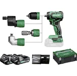 HiKOKI aku vrtací šroubovák, 18 V, 2.0 Ah Li-Ion vč. 2x aku, vč. nabíječky, kufřík, DS18DDQWRZ