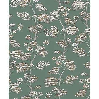 Tapeta Vliesová tapeta na zeď Caselio 102997142, květy, listy Zelená