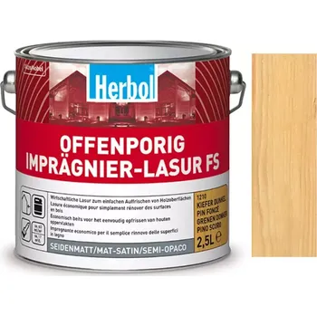 Lak na dřevo Herbol Offenporig Imprägnier-Lasur FS - impregnační tenkovrstvá lazura Buk 2,5L