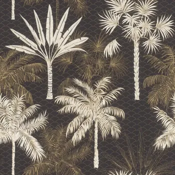 Tapeta Vliesová tapeta na zeď Rasch 691306, Rhapsody Černá;Zlatá