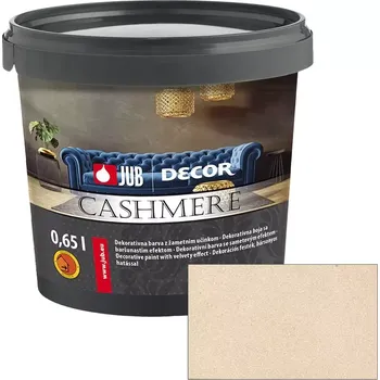 barva na zeď JUB Decor Cashmere 0,75L - Vnitřní dekorativní barva se sametovým efektem 514G