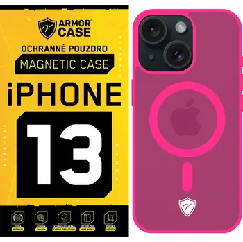 Pouzdro na mobilní telefon ArmorCase Ochranné zadní pouzdro Magnetic Case pro iPhone 13 Barva: Červená