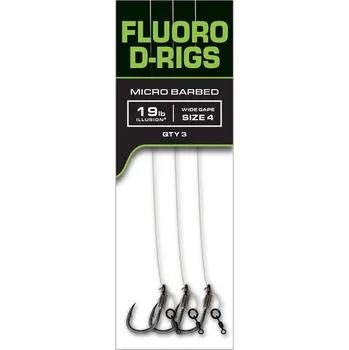 Modelářská překližka Fox EDGES™ Illusion Fluoro D Rigs Carp Ready Rigs - Fluoro D-Rig - 6 (x3)