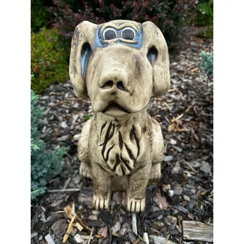 Zahradní dekorace Makra Pes maxi hnědý