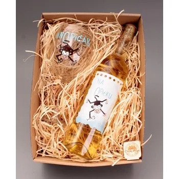 Dárkový balíček - víno + 1 Maxi vínovka - VínOpičák víno: Chardonnay - polosuché