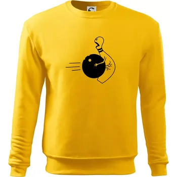 Pánská mikina Koule vs kuželka - Mikina Essential pánská - M ( Žlutá )