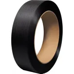 PP vázací páska 12x0,5 mm/návin 3000 m/dutinka/406 mm/černá