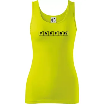 Periodická tabulka Pardubice - Dámské tílko - S ( Limetková )