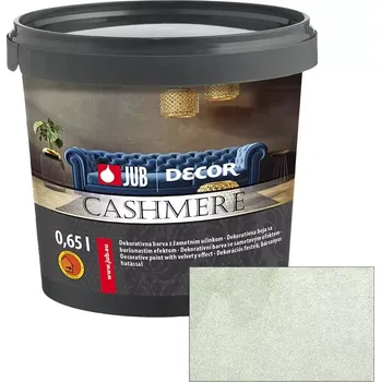 barva na zeď JUB Decor Cashmere 0,75L - Vnitřní dekorativní barva se sametovým efektem 530G
