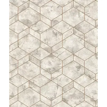 Tapeta Vliesová tapeta na zeď Rasch 649642, kolekce Andy Wand Krémová;Zlatá