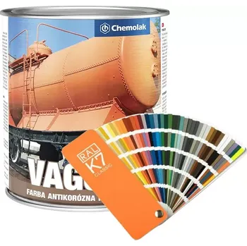 barva na kov Chemolak VAGONA S 2553 polomatná 2v1 - Míchaný odstín 0,8L