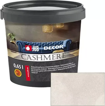 barva na zeď JUB Decor Cashmere 0,75L - Vnitřní dekorativní barva se sametovým efektem 519G