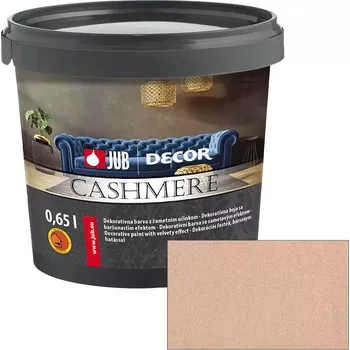 barva na zeď JUB Decor Cashmere 0,75L - Vnitřní dekorativní barva se sametovým efektem 519E
