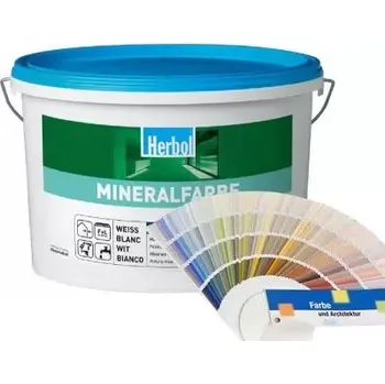 Fasádní barva Fasádní vápená barva HERBOL Mineralfarbe 12,5L - Míchaný odstín Tónování dle vzorníku