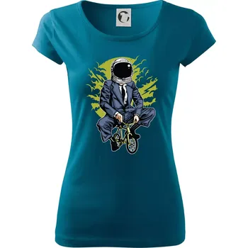 Dámské oblečení Bike To The Moon - Dámské triko Pure - XL ( Petrolejová )