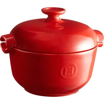 Hrnec Emile Henry Keramický rýžovar s poklicí Flame, 2,5 l, granátová 344577