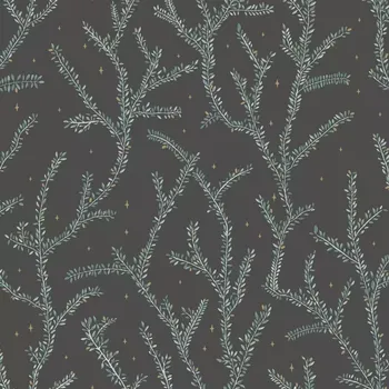 Tapeta Vliesová tapeta na zeď Caselio 102947983, květy, listy černá