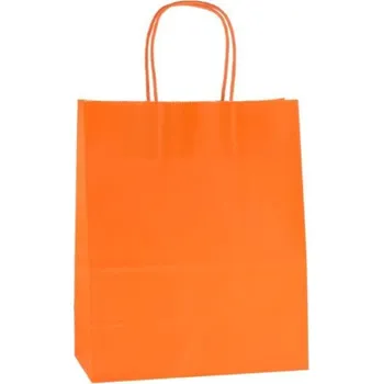 Dárková taška Papírová taška 26x33x12cm oranžová