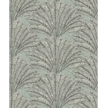 Tapeta Vliesová tapeta na zeď Caselio 103027058, květy, listy, bílá, mint Bílá;Mintová