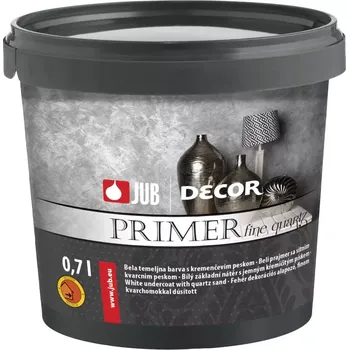 barva na zeď JUB DECOR Primer fine quartz 0,7L Bílá