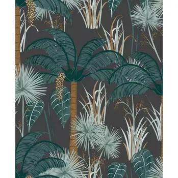 Tapeta Vliesová tapeta na zeď Caselio 103376077, Young and free Černá;Zelená