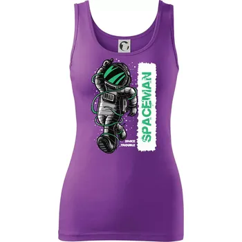 Dámské tričko Spaceman trouble - Dámské tílko - S ( Fialová )