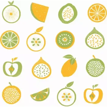 Tapeta Vliesová tapeta na zeď Caselio 100647062, kolekce BISTROT D´ALICE Béžová;Krémová;Zelená;Žlutá