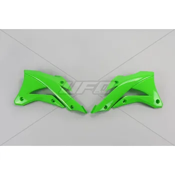 Autodíl UFO kryty chladiče KAWASAKI KX 85 14-21, KX 100 14-21 barva zelená (UFO kryty chladiče KAWASAKI KX 85 14-21, KX 100 14-21 barva zelená)