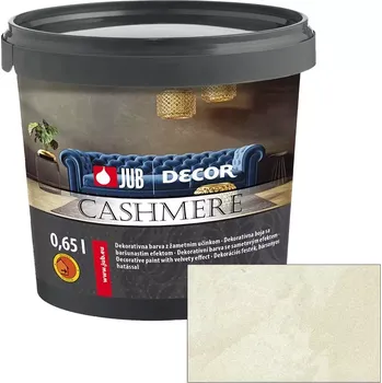 barva na zeď JUB Decor Cashmere 0,75L - Vnitřní dekorativní barva se sametovým efektem 528G