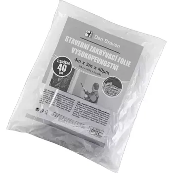 Stavební zakrývací fólie Den Braven vysokopevnostní 4x5m 40my