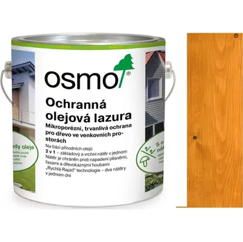 Olej na dřevo Osmo Lazura ochranná olejová 732 Dub světlý 0,75l