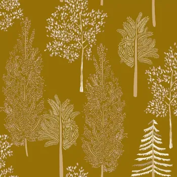 Tapeta Vliesová tapeta na zeď Caselio 102952237, květy, listy, oranžová, hnědá Hnědá;Oranžová