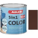 Adler 5in1-Color 0,75L - Univerzální vodou ředitelná barva, předmíchané odstíny 11 - Hnědá (RAL 8011)