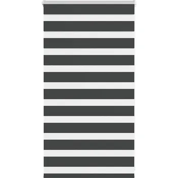 Roleta Zebra roleta černá 75x100 cm šířka látky 70,9 cm polyester