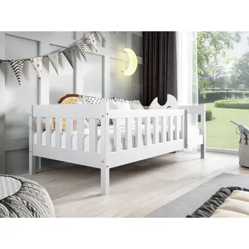 Dětská postýlka MBLM Postel Nadia 190 x 80 cm - bílá Výběr matrace: BEZ matrace, Zásuvka - úložný prostor: Se zásuvkou (úložný prostor)