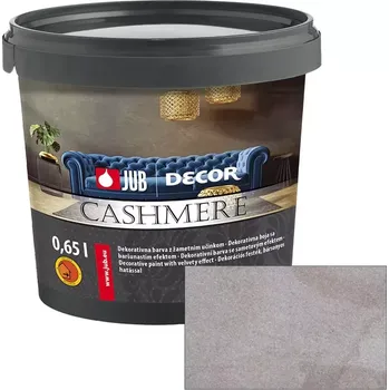 barva na zeď JUB Decor Cashmere 0,75L - Vnitřní dekorativní barva se sametovým efektem 523E