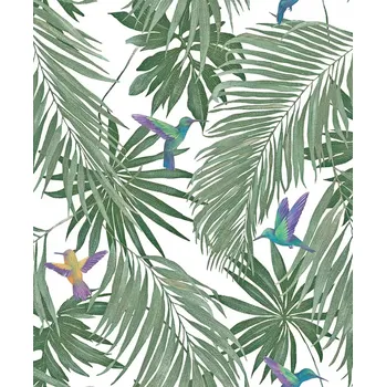 Tapeta Vliesová tapeta na zeď MA947408, Spirit of jungle Bílá;Zelená