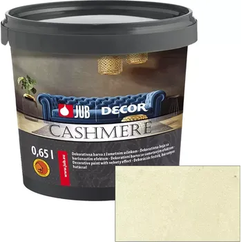 barva na zeď JUB Decor Cashmere 0,75L - Vnitřní dekorativní barva se sametovým efektem 528F