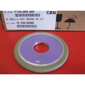 Brusný kotouč CBN brousící kotouč obvodový radiusový 1F1 70X5/R2,5-6-20 B151 RR125W