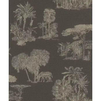 Tapeta Vliesová tapeta na zeď Rasch 555035, Lirico Hnědá