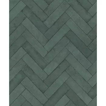 Tapeta Vliesová tapeta na zeď Rasch 499155, Factory V Zelená;Smaragdová