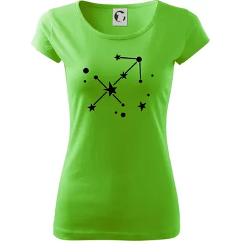 Dámské tričko Souhvězdí - Sagittarius - Střelec - Dámské triko Pure - 3XL ( Apple Green )