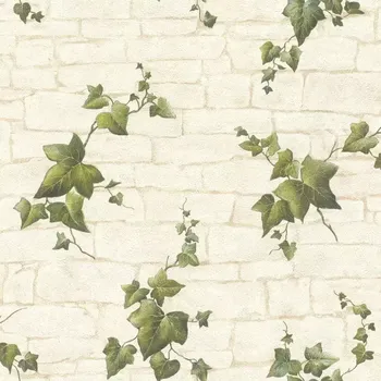 Tapeta Papírová tapeta na zeď 200904, kolekce Aldora II, 53 x 1005 cm Béžová;Krémová;Zelená