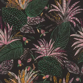 Tapeta Vliesová tapeta na zeď Rasch 699500, Maya černá