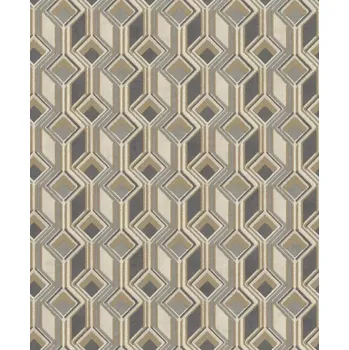 Tapeta Vliesová tapeta na zeď Rasch 746532, Indian style Černá;Šedá