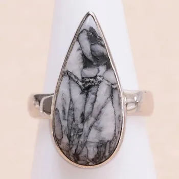 Přívěsek Pinolit prsten stříbro Ag 925 R160 52 mm (US 6), 4,9 g