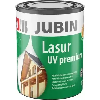 Lak na dřevo Jub Jubin Lasur UV Premium - Silnovrstvá lazura na dřevo 93 - Dub 0,75L