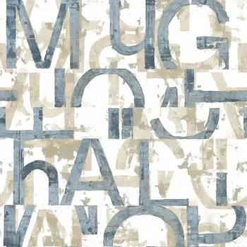 Tapeta Vliesová tapeta na zeď 16632, Friends and Coffee II Krémová;Modrá