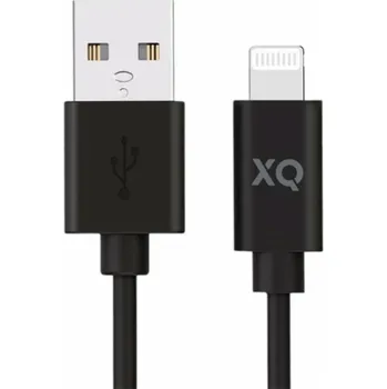 Datový kabel Xqisit kabel USB to Lightning 1m MFI certified - Black