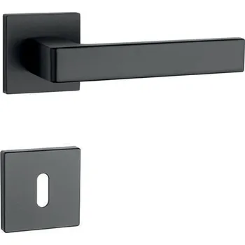 Dveřní kování AT - SULLA - HR 7S rozety BB, klika/klika BS - Černá matná